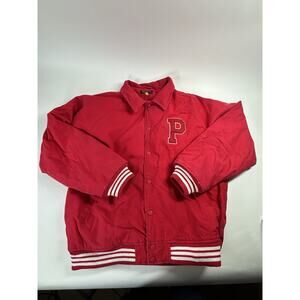 Vintage Red Men’s Varsity Philadelphia Size XL Snap Button Embroidered Jacket